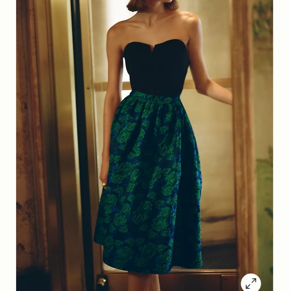 Floral midi skirt